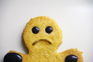 Sad cookie holidays christmas