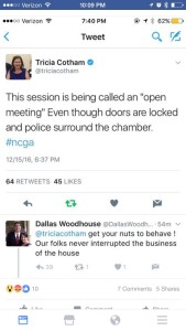 Lawmakers took to social media to document what happened on Thursday.