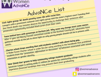 AdvaNCe List July 12-18
