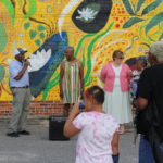 Red Springs Town Manager David Ashburn speaking about the mural in Red Springs, North Carolina.